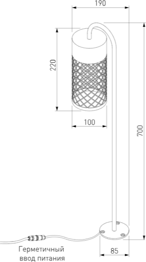 Светильник уличный Elektrostandard Ombra 35179/S 4000