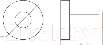 Крючок для ванной Bemeta Rawell 104106182