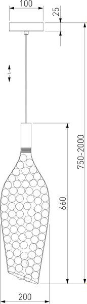 Потолочный светильник Евросвет Ruche 90352/1 4000 (хром)