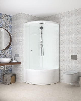 Душевая кабина Domani-Spa Simple 99 High 90x90 / DS01Sm99HWCl00-V1.2