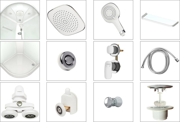 Душевая кабина Domani-Spa Delight Slim 88 80x80 / DS01DS88LWM00