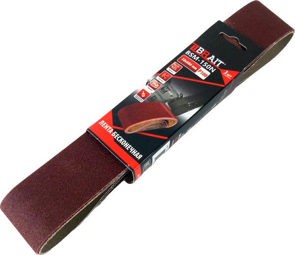 Набор шлифлент Brait BSM-150N 50x686 зернистость P100 / 21.06.168.061 - фото