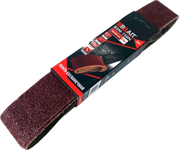 Набор шлифлент Brait BSM-150N 50x686мм зернистость P36 / 21.06.165.061 - фото