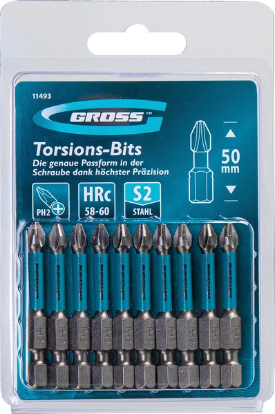 Набор бит Gross PH2x50мм / 11493