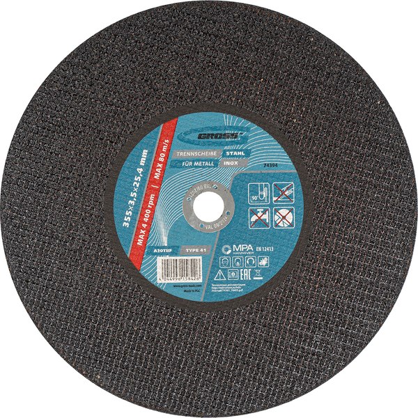 Отрезной диск Gross 355x3.5x25.4мм WA24TBF/ 74394 - фото