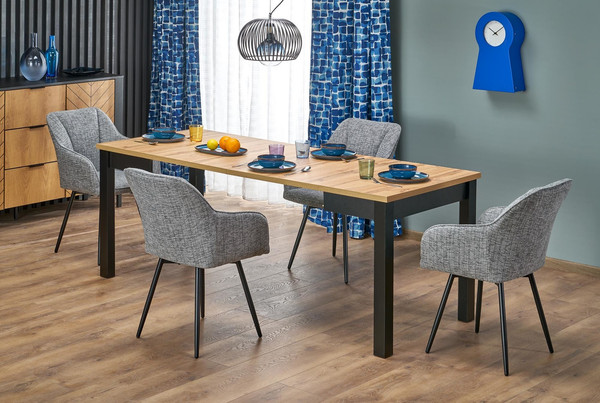 Обеденный стол Halmar Qubik 80-200x80x76