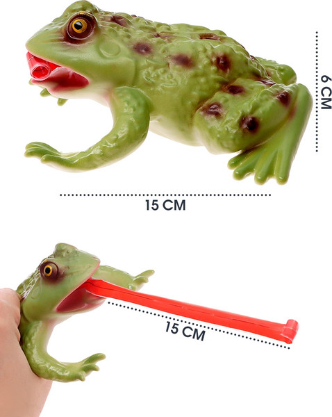 Фигурка игровая Sima-Land Лягушка. Длинный язык BY568-919 / 10657852