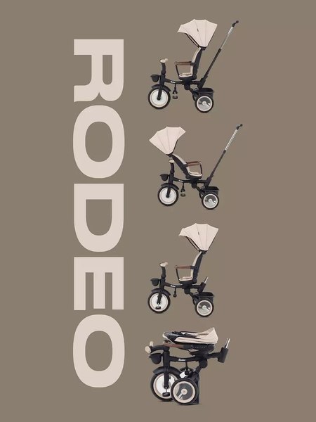 Трехколесный велосипед с ручкой MOWbaby Rodeo MC053