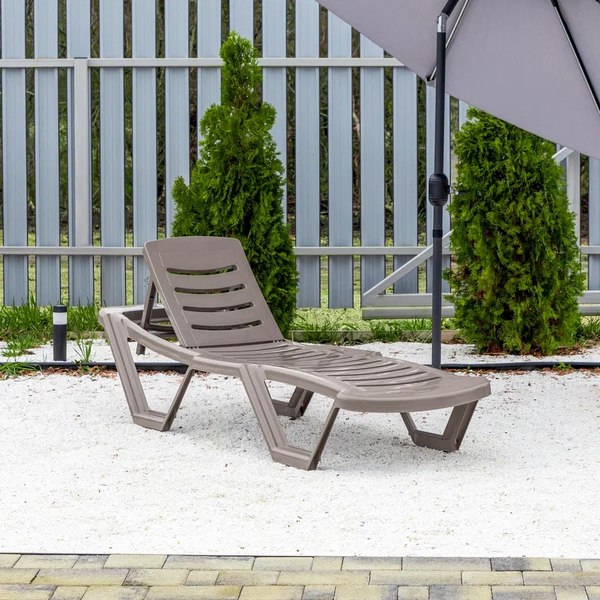 Шезлонг Ellastik Plast Элластик лм 187x63.5x32