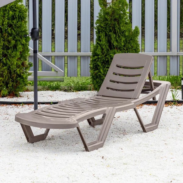 Шезлонг Ellastik Plast Элластик лм 187x63.5x32