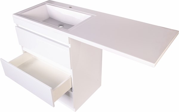 Тумба под умывальник Symbolite Даллас 130 Люкс Plus 3 ящика