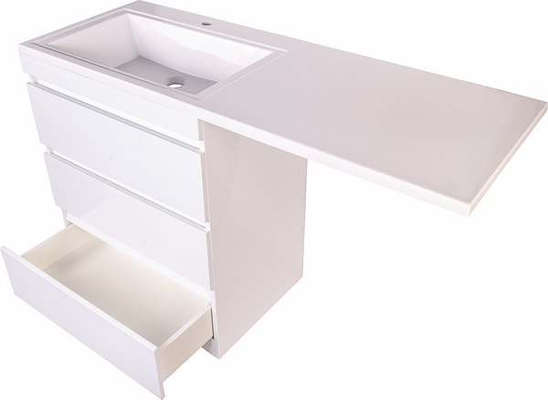 Тумба под умывальник Symbolite Даллас 130 Люкс Plus 3 ящика