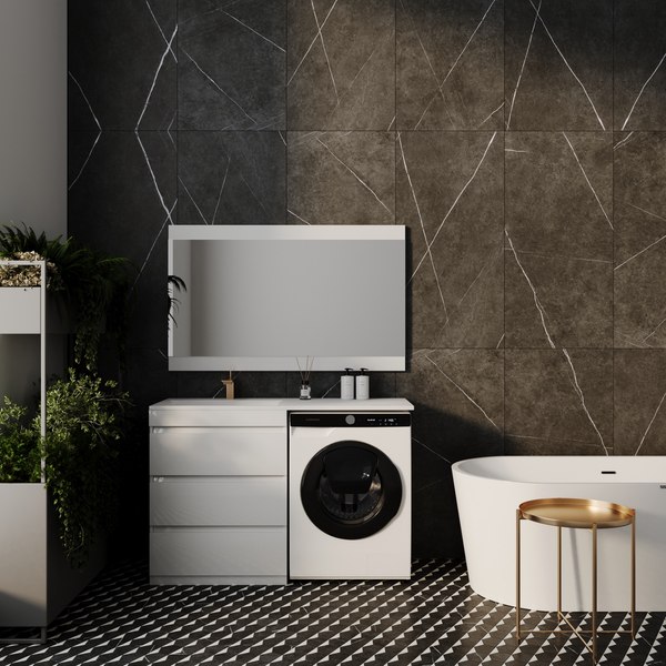 Тумба под умывальник Symbolite Даллас 130 Люкс Plus 3 ящика