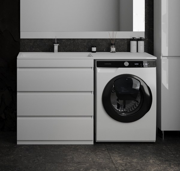 Тумба под умывальник Symbolite Даллас 140 Люкс Plus 3 ящика - фото