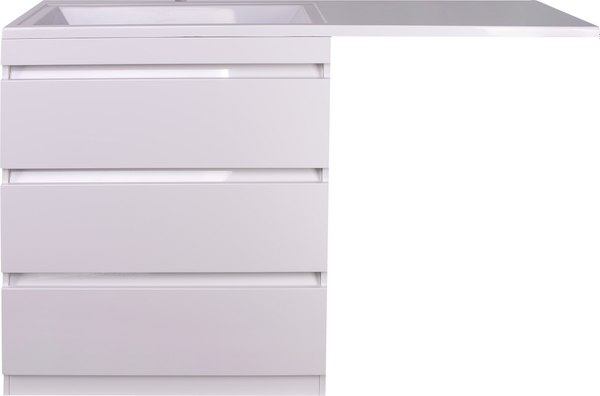 Тумба под умывальник Symbolite Даллас 140 Люкс Plus 3 ящика