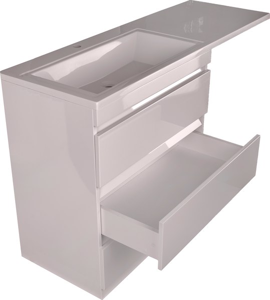 Тумба под умывальник Symbolite Даллас 140 Люкс Plus 3 ящика