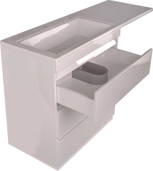 Тумба под умывальник Symbolite Даллас 150 Люкс Plus 3 ящика
