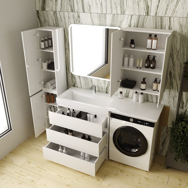 Тумба под умывальник Symbolite Даллас 150 Люкс Plus 3 ящика