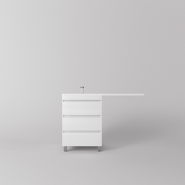 Тумба под умывальник Symbolite Даллас Леон 120 Люкс Plus 3 ящика