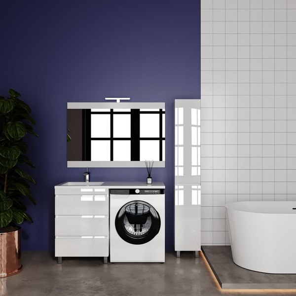 Тумба под умывальник Symbolite Даллас Леон 120 Люкс Plus 3 ящика