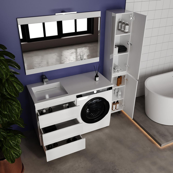 Тумба под умывальник Symbolite Даллас Леон 120 Люкс Plus 3 ящика