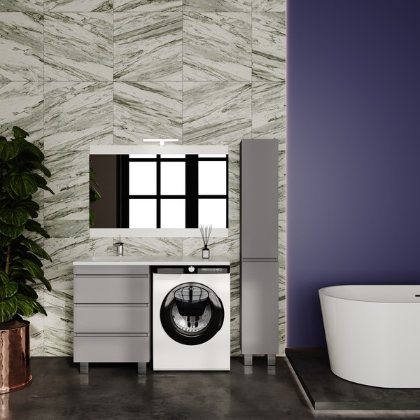 Тумба под умывальник Symbolite Даллас Леон 120 Люкс Plus 3 ящика