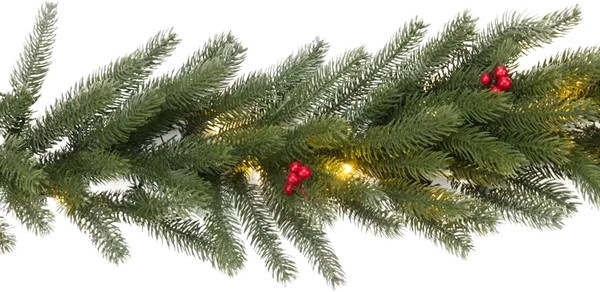 Гирлянда еловая Neon-Night Еловый шлейф с ягодами 307-113 - фото