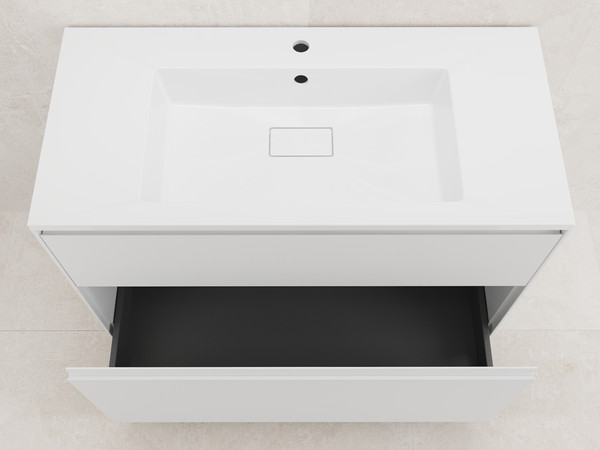 Тумба под умывальник Symbolite Лима 100 Line Plus 2 ящика