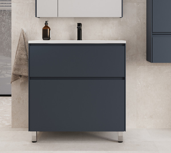 Тумба под умывальник Symbolite Лима 100 Line Plus 2 ящика - фото