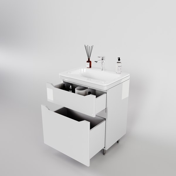 Тумба под умывальник Symbolite Марелла 60 Люкс Plus 2 ящика