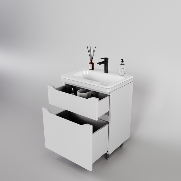 Тумба под умывальник Symbolite Марелла 60 Люкс Plus 2 ящика