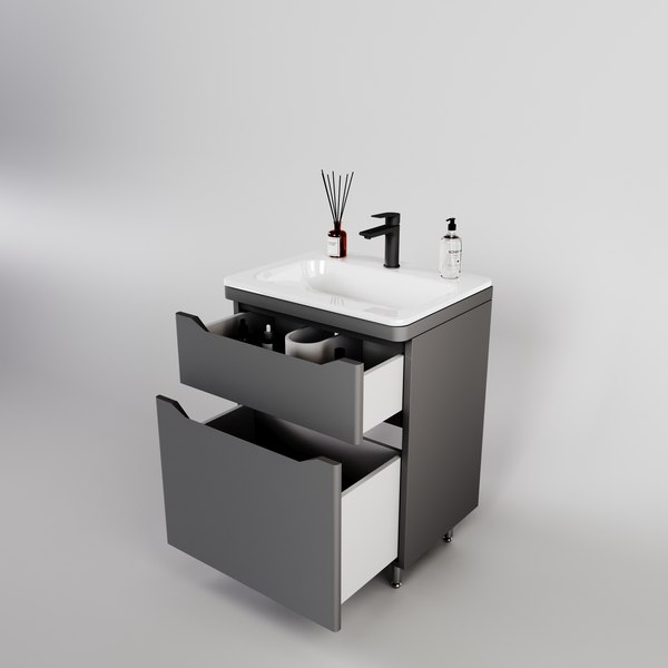 Тумба под умывальник Symbolite Марелла 60 Люкс Plus 2 ящика