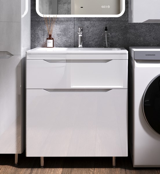 Тумба под умывальник Symbolite Марелла 70 Люкс Plus 2 ящика - фото