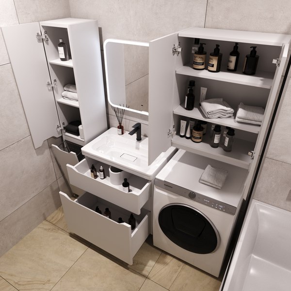 Тумба под умывальник Symbolite Марелла 70 Люкс Plus 2 ящика