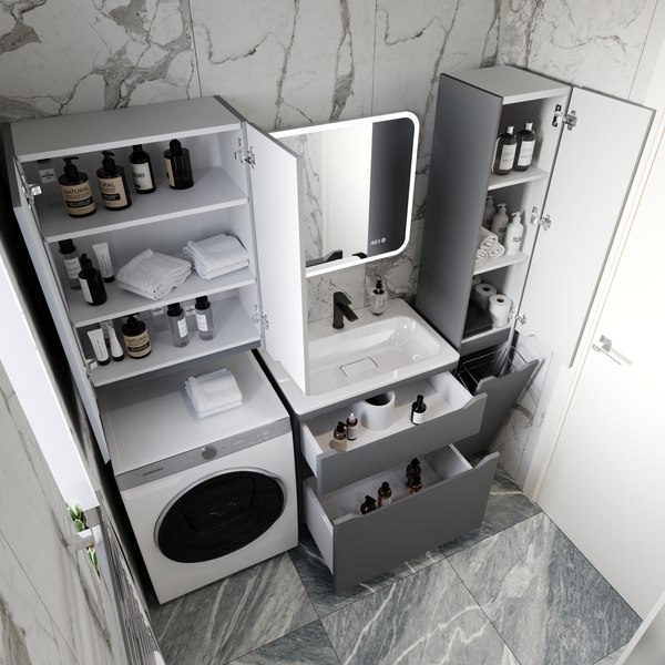 Тумба под умывальник Symbolite Марелла 70 Люкс Plus 2 ящика