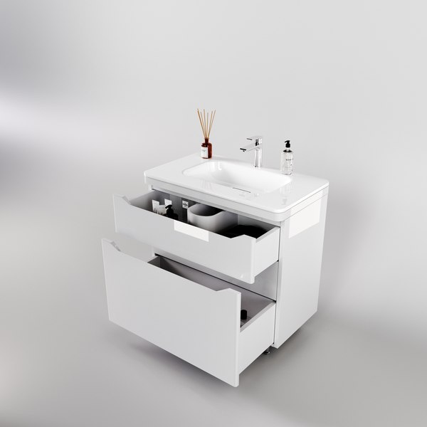 Тумба под умывальник Symbolite Марелла 80 Люкс Plus 2 ящика