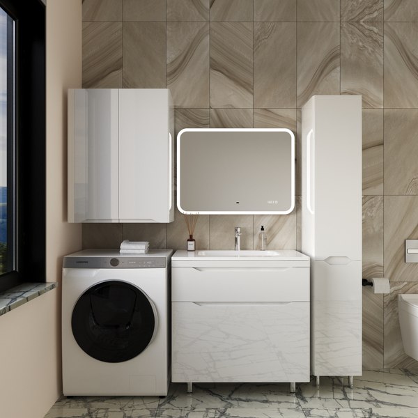 Тумба под умывальник Symbolite Марелла 80 Люкс Plus 2 ящика