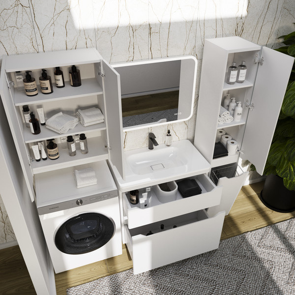 Тумба под умывальник Symbolite Марелла 80 Люкс Plus 2 ящика