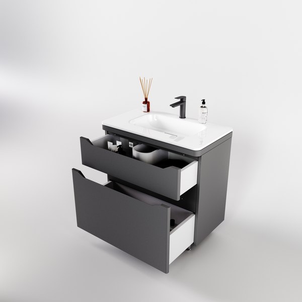 Тумба под умывальник Symbolite Марелла 80 Люкс Plus 2 ящика