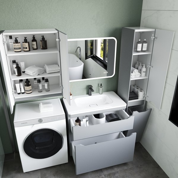 Тумба под умывальник Symbolite Марелла 80 Люкс Plus 2 ящика