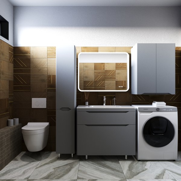 Тумба под умывальник Symbolite Марелла 90 Люкс Plus 2 ящика