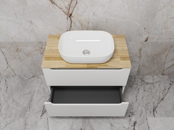 Тумба под умывальник Symbolite Бали 80 2 ящика со столешницей