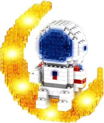 Микроконструктор PlayOkay Астронавт Блочный / 1801-1 - фото