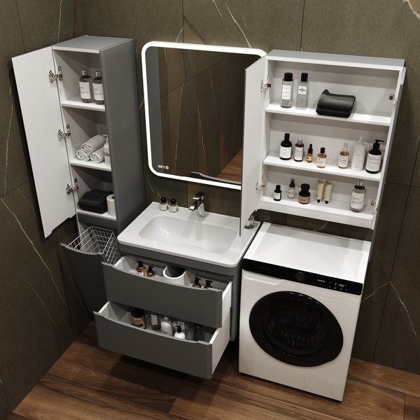 Тумба под умывальник Symbolite Бергамо мини 70 Люкс Plus 2 ящика