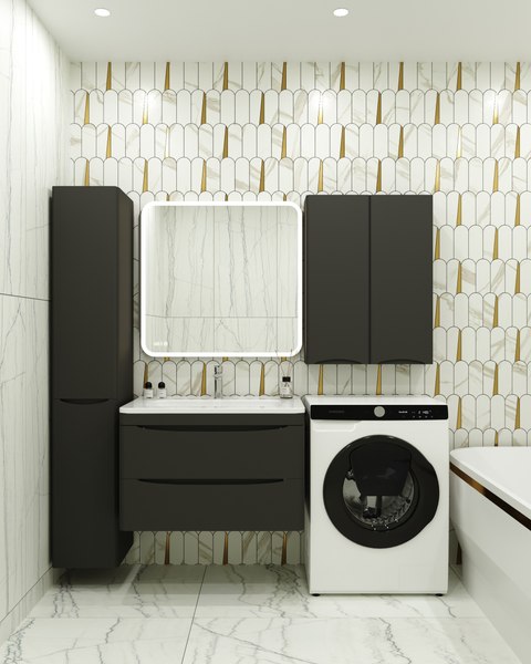 Тумба под умывальник Symbolite Бергамо мини 80 Люкс Plus 2 ящика