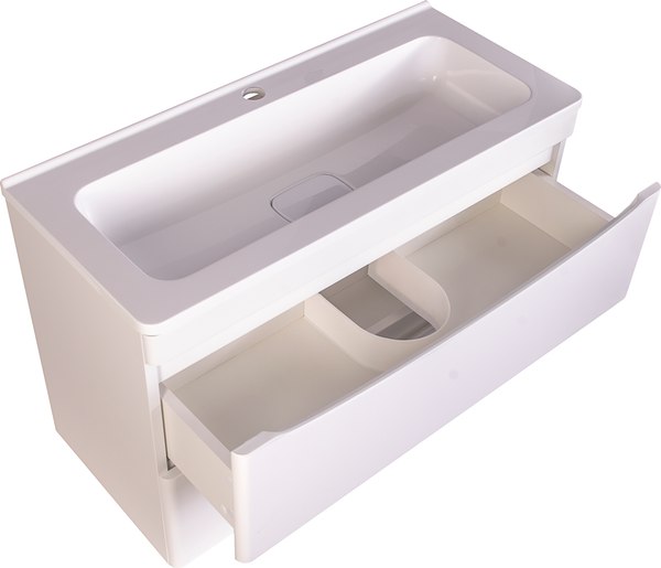 Тумба под умывальник Symbolite Бергамо мини 90 Люкс Plus 2 ящика