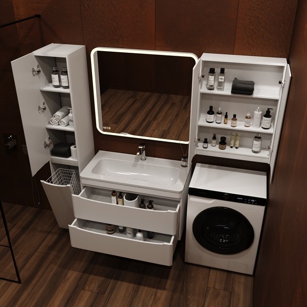 Тумба под умывальник Symbolite Бергамо мини 90 Люкс Plus 2 ящика