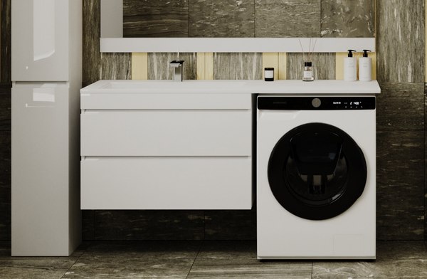 Тумба под умывальник Symbolite Даллас 150 Люкс Plus 2 ящика - фото