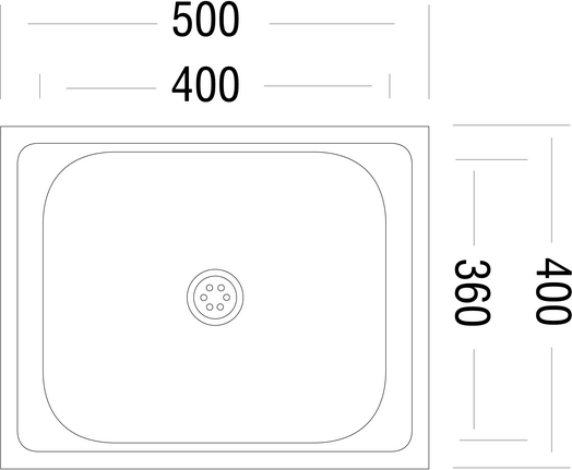 Мойка кухонная Ukinox ECO 500.400