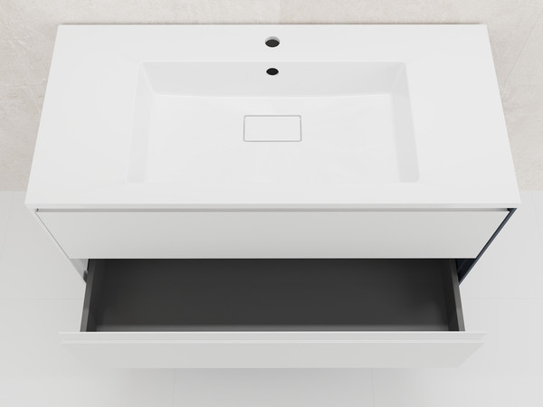 Тумба под умывальник Symbolite Лима 100 Line Plus 2 ящика